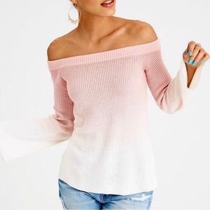 AE ombré bell sleeve sweater